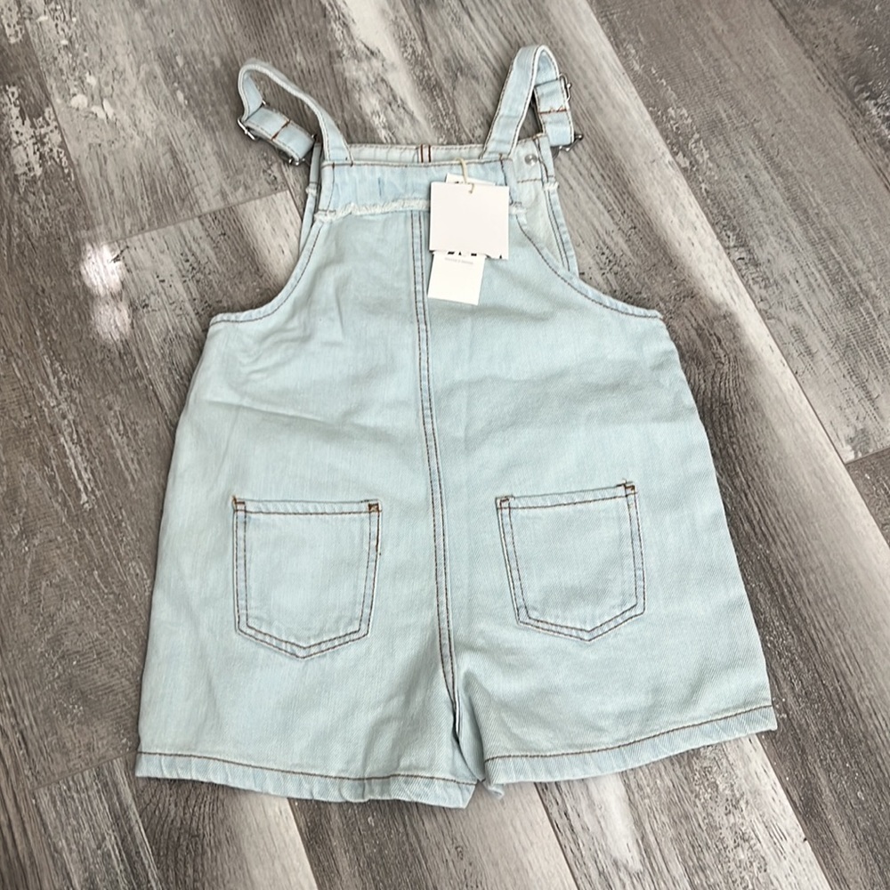 Zara Girls Frayed Overalls - Picture 9 of 9